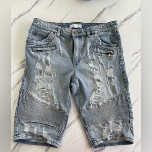 Fashion Nova Men Distressed Jean Short